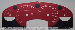 05-07 Pontiac GTO LS2 Pearl Red Gauge Face